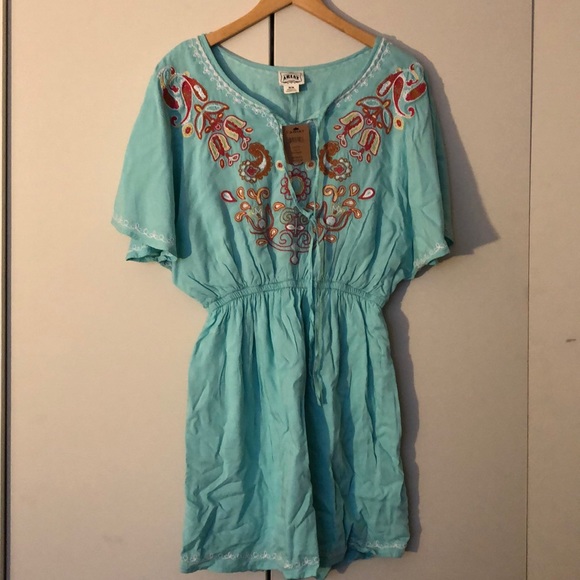 Ariat Light Blue Boho Style Dress - Picture 3 of 5